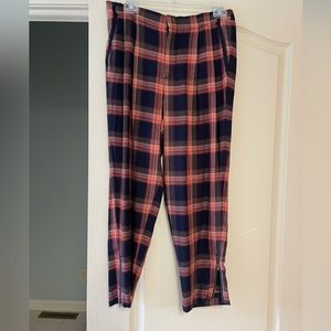 Anthropologie plaid pants